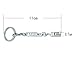 YIKA Key Chain Key Chain AMG3D LOGO Stainless Keychain Keyring (silver)