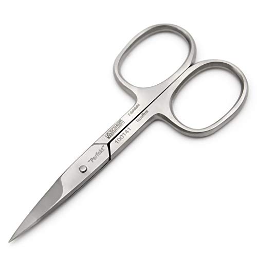 SCHARF STAHL® Premium Nagelschere 9,5cm Extra scharf Profi Nagelhautschere [Perfekt] - Mikroverzahnt, gerade gehärteter Edelstahl, auch für Linkshänder, Fußnägel Cover