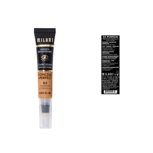 Milani Conceal + Perfect Undereye Brightener For Treating Dark Circles, Face Lift Collection - Pumpkin #TOP1