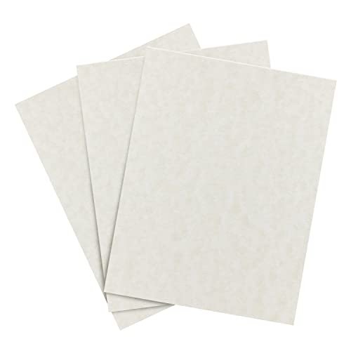 Storm Parchment Cardstock – Great for Certificates, Menus and Wedding Invitations | Medium Weight 65lb Cover (176gsm) | 8.5 x 11” | 50 Sheets per Pack