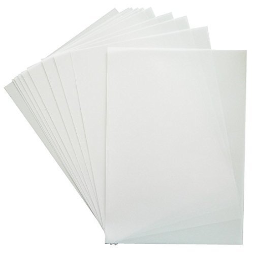 Transparentpapier / Pauschpapier "Transparent / Weiß" (A4 - 21,0 x 29,7 cm / 180 g - 25 Blatt) SUPER STARK