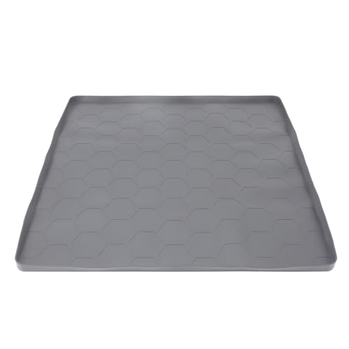 Alfombrilla de Silicona para Frigorífico, Alfombrilla para Debajo de la Lavadora, Fácil Limpieza, a Prueba de Fugas, Resistencia a los Arañazos, Bordes Elevados Ligeros para