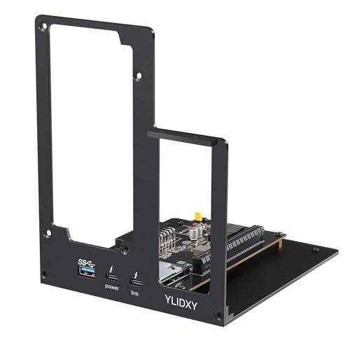YLIDXY External GPU Enclosure (eGPU) Compatible with Thunderbolt 3/4,USB4 PD 85W Charging,Daisy...