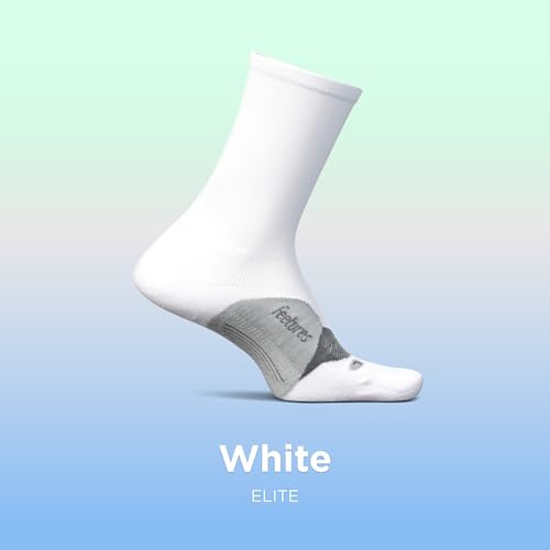 Image of Feetures Elite Light Cushion Mini Crew Sock - Sport Sock with Targeted Compression