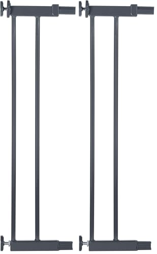 Safety 1st Easy Close Extensión Barrera Metálica 14cm, Sin Taladros, Extensión Valla Seguridad Infantil, Fácil Instalar, Ampliación Barrera Seguridad Niños Escalera, Ajuste a Presión, Gris