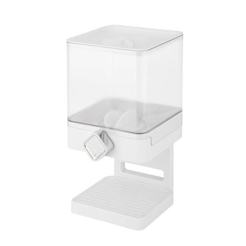 Honey Can Do Indispensable Dispensador Compacto, Acero Inoxidable, Blanco y Cromado, 17x16.1798x31.11 cm Honey Can Do Indispensable Dispensador Compacto, Acero Inoxidable, Blanco y Cromado, 17x16.1798x31.11 cm