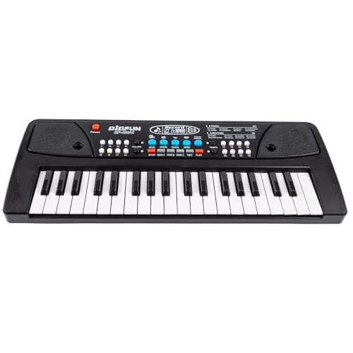 Image of 37-Key Kids Keyboard Piano with Microphone, Portable Electronic Musical Keyboard, Record & Playback, Battery /USB Powered Toy for Children