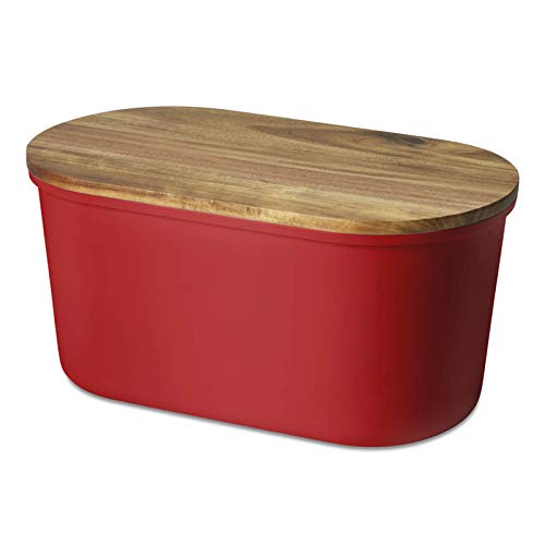 Echtwerk Fresh melamina, Caja de Almacenamiento, panera con Tapa, Tabla de...