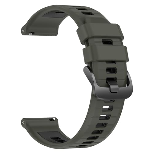 CFXHWZH 20mm Silicona Pulsera para Samsung Galaxy Watch 7/6/5/4/Garmin Active 6/5/Forerunner 570 42mm/165/Approach S50,Correa de Repuesto para Amazfit Active2/Amazfit GTS 4 mini/4/3/Watch GT 3/2 42mm