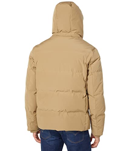 Image of Cole Haan Men's Short Down Parka With Hooded Down Coat