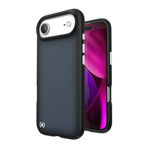 Image of Speck Presidio LUX for iPhone 17 Air Case, MagSafe-Compatible, Slim Protective Case, Black Fade /Slate Grey /White
