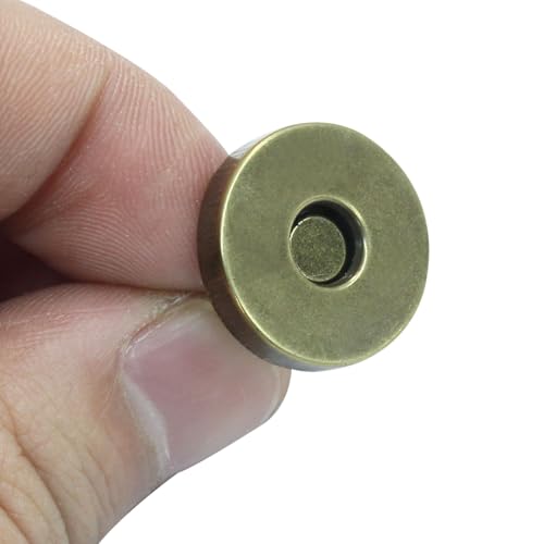 Waziaqoc 40 Sets Magnetic Snaps for Purse Closure, 4 Colors 18mm Magnetic Fastener Replacement Kit Magnetic Snaps for Sewing, Craft, Bags, Clothes, Leather