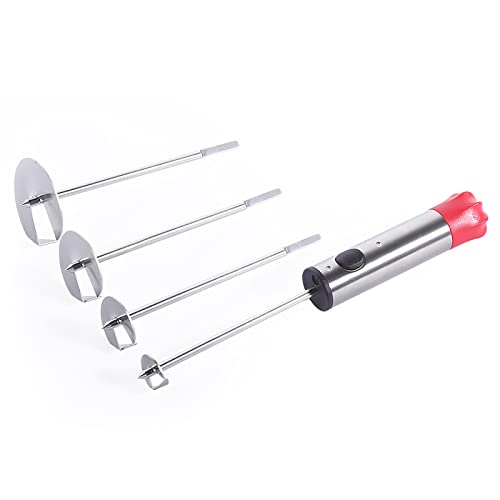 Newness Vegetable Corer, [Multi-Purpose, Sharp Blade] Veggie Corer Drill Fruit Corer with Ergonomic Anti-Slip Handle, 4 Sizes Veggie Drill for Coring and Hollowing Out Zucchini, Potatoes, Carrot