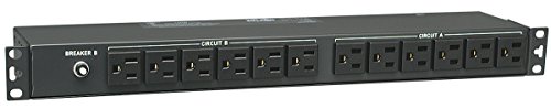 Tripp Lite Basic PDU, 30A, 24 Outlets (5-15R), 120V, L5-30P Input, 15 ft. Cord, 1U Rack-Mount Power (PDU2430)