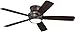 Craftmade TMPH52OB5 Tempo Sleek Profile Hugger Fan/Flush Mount Ceiling Fan with Dimmable LED Light and Remote, 5 Reversible Blades, Oiled Bronze