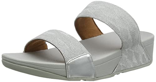 Fitflop Damen Lulu Crystal Slides, silber, 38 EU Cover