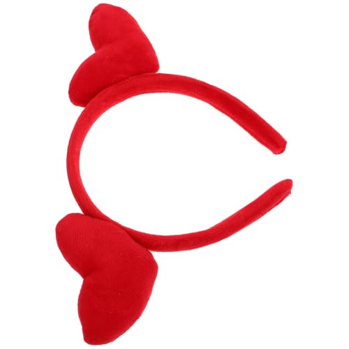 Serre-tête cœur rouge bandeau Saint-Valentin idéal pour soirée déguisée et dîner en amoureux
