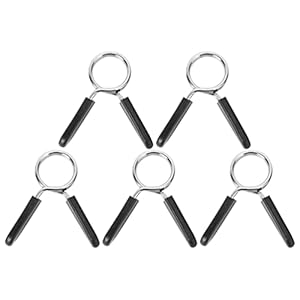 CLISPEED 5 Stks Barbell Spring Collar Clips Barbell Gewichtsbars Klem Clips Fitness Gewichtheffen Lock Buckle Voor Barbell Strength Training Gym Accessoire