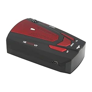 Radardetector voor Auto’s, Autoradardetector 360 Graden Bescherming Elektronische Hondendetector Snelheidsmeter Snelheidstester (Rood)