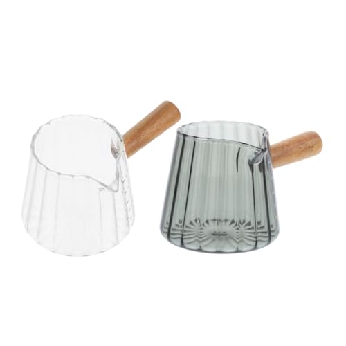 ULTECHNOVO 2pièces à Espresso avec Poignée Gobelets à Café pour Mesure De Lait Et Accessoires pour De Café