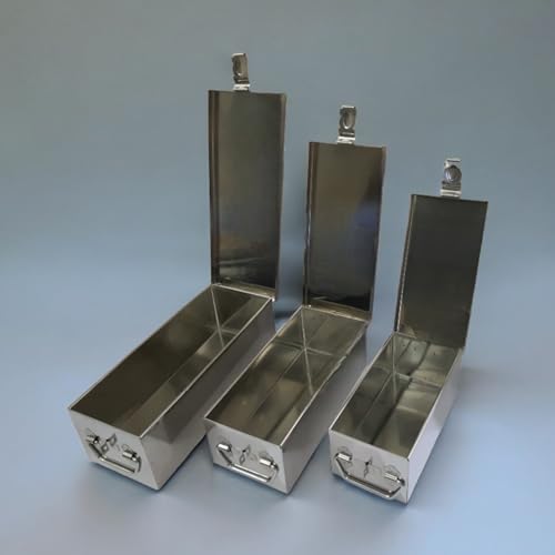 Image of JOWEL Stainless Steel Locker Safe Box /Jewel /Cash Peti /Storage Container Set (8 inch, 10 inch, 12 inch, Pack of 3, Color-coated) (Polished Steel)