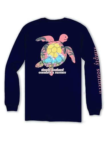 Simply Southern Conserve & Protect Turtle Beach Wave Youth Long Sleeve