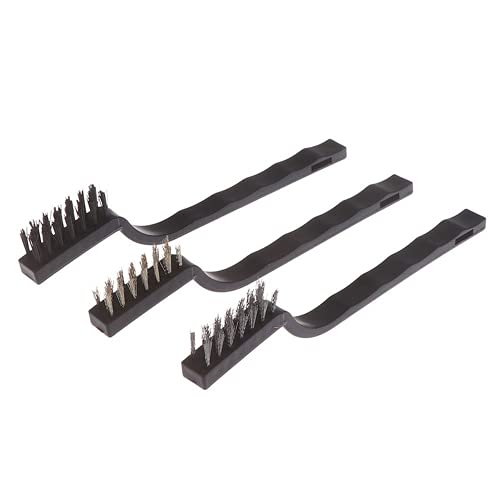 3 Pz/lotto Mini Acciaio Inox Ruggine Spazzola