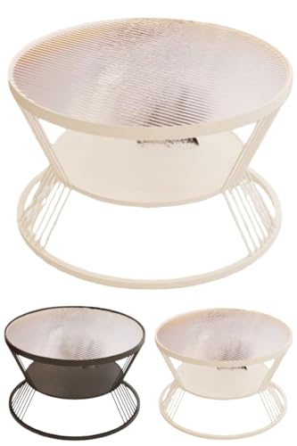 Gtzbciv�K���X�� �ی^ ���r���O�p �����������ʃf�U�C�� �p�ێd�グ�łԂ���h�~ ��e�ʎ�0�[�X�^�C���b�V�� ��i��������� (���a80mm�A����45mm,��w�R�[�q�[�e�[�u�� + �z���C�g�t���[�� + �a�t���K���X)