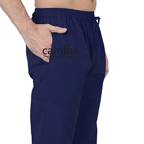 Image of Cambia Scrub Suits for Doctors Men /OT Dress Unisex (XXXL, Navy Blue)