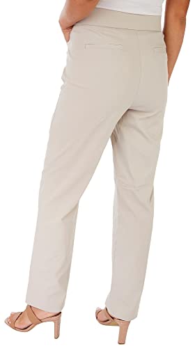 Coral Bay Womens 30 in. Solid Millenium Slimming Pants2