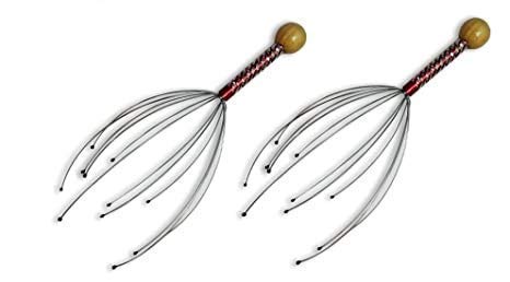 Image of VYAPTI (Pack of 2) Scalp massager, hand head massage, tingling for deep relaxation, hair stimulation and stress relief (2 pieces, random colors)