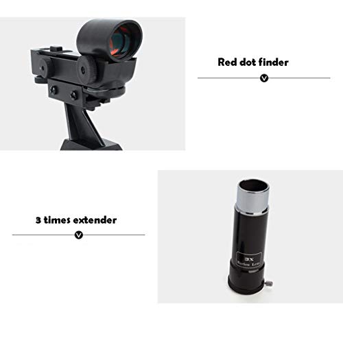Telescopio Refractor 80 mm con trípode ajustable para principiantes miniatura 4