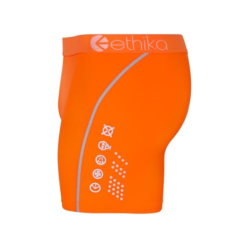 Ethika Mens SubZero MID Boxer Brief | Neon Orange2