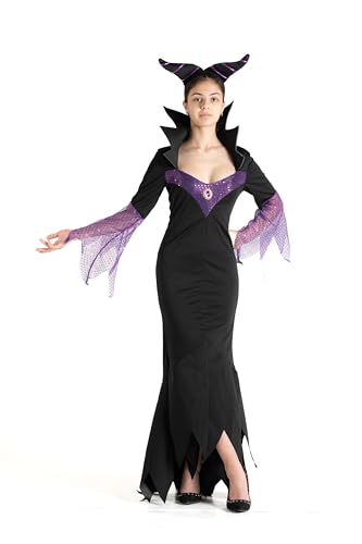 Maleficient Witch Bruja Maléfica disfraz chica mujer adulta (Talla única)
