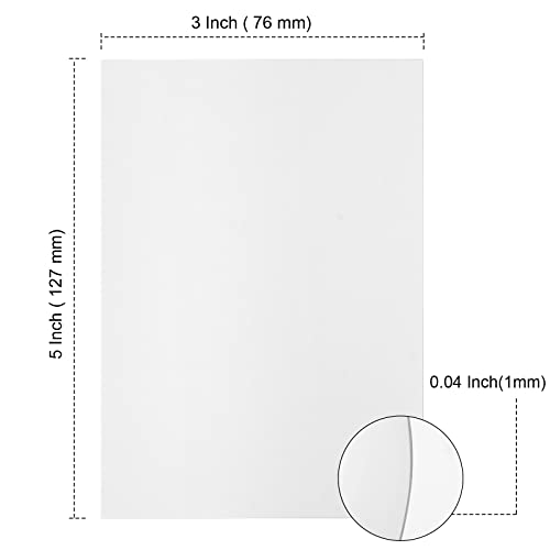 Feuilles d'aggloméré PINGEUI carton blanc pour décorations de table et invitations - 2