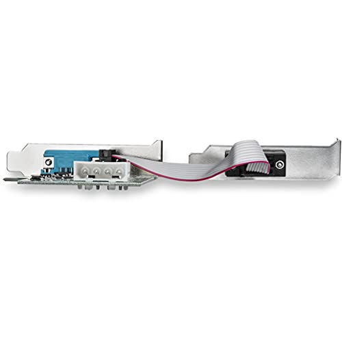 Image of StarTech 2-Port PCI Express RS232 Serial Adapter Card, TAA (PEX2S953LP) | PCIe RS232 Serial Host Controller Card, PCIe to Serial DB9, 16950 UART, Windows & Linux, Low Profile Expansion Card