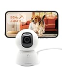 SensForge 2.5K Indoor Pan-Tilt Sicherheitskamera Lite, 360° Dual-Band WiFi Kamera für Zuhause, Kostenlose KI-Menschen- & Haustiererkennung, 2-Tage-Cloud + Zwei-Wege-Gespräch, Optionales KI+