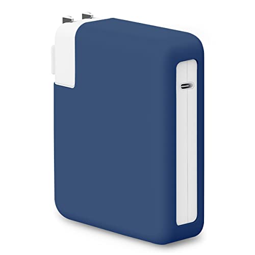 Coque silicone chargeur 96W MacBook Pro protège de la chaleur et des rayures bleu