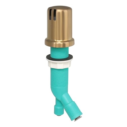 Reverse Osmosis Air Gap with Brushed Bronze Brass Cap, 1/4-inch Push-in Inlet and 3/8-inch Push-in Outlet (For All Reverse Osmosis Filters) (AG200-809, AG200-X09, AMERIGAP)