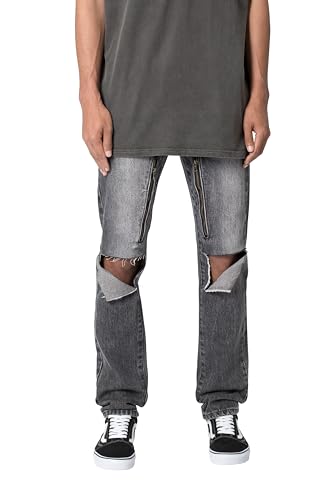 mnml Men's D530 Zipper Straight Denim