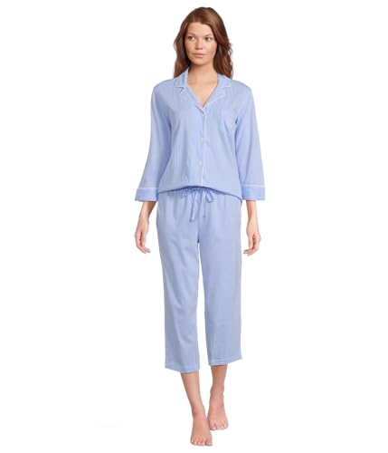 Lauren Ralph Lauren - Juego de puntadas capri para mujer, azul (French Blue Stripe), M