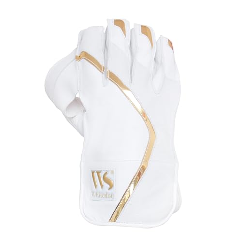 Image of Whitedot Summer Leather Cricket Wicket Keeping Gloves Suitable for Professional Players