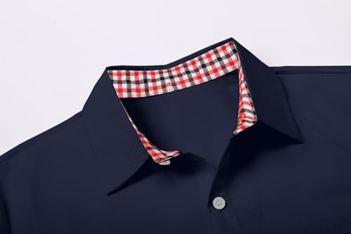 Image of SANGTREE Summer Button Down Shirts Cottn Tops for Men Women Boy Girl