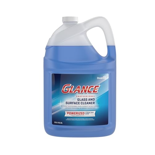 Image of Glance Diversey Powerized Glass Cleaner, Ready to Use Refill, 1 gal, 2 Pack | Streak free Shine, Cuts Grease and Fingerprints, Glass and Mirrors, Chrome Surfaces, Quick Drying, Whiteboards