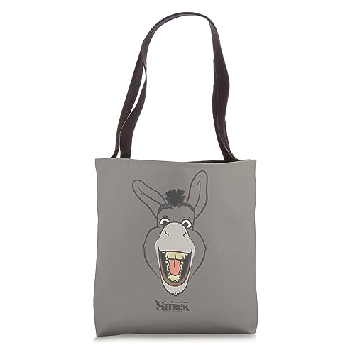 Bolso tipo tote con diseño grande de la cara de Asno de Shrek miniatura 1