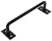 Hearth Creek Heavy Duty Carbon Steel Sliding Black Barn Door Handle Pull with Rustic Design