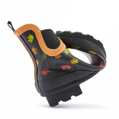 Image of SWIFTFROG Rain Boots for Women - Waterproof Ankle Garden Shoes Anti-Slipping Floral Printed Rainboots for Ladies Stylish Light Ankle Rain Shoes, Women's Rain Footwear