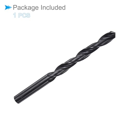 CoCud 6542 Hochgeschwindigkeitsstahl Spiralbohrer, 9,8 mm Durchmesser 133 mm Länge, Schwarzoxid gerade Spiralbohrer - (Anwendungen: für Metall Holz Kunststoff Aluminium)