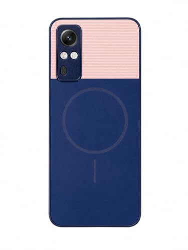 Image of Bintage Mac Safe Design Hard Slim Back Case | Soft Border Camera Protect | Dual PU Leather Finish Back Cover Compatible for Vivo Y51A 2020 - Royal Blue