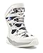 REDVOLUTION Girls Boys Unisex Snow Boots Slip-Resistant Waterpoof Winter Fashion Shoe (450K white, big kid 5)